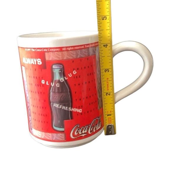 Vintage Coca-Cola 1997 Always Refreshing Collectible Glug Glug Mug HTF - Picture 8 of 9